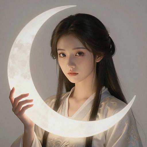 Enchanting Moon Goddess Illustration