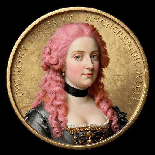 18th Century Pink-Haired Portrait