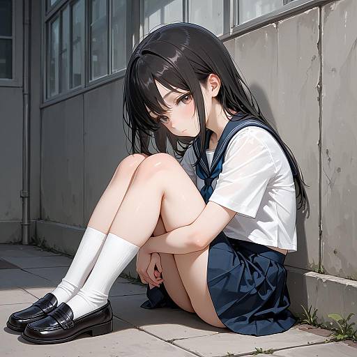 High-Quality Schoolgirl Masterpiece Art