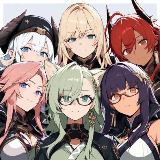 Diverse Girl Characters with Unique Features