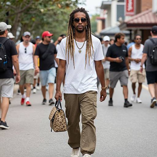 Woodstock Vibes with Dreadlocks Man