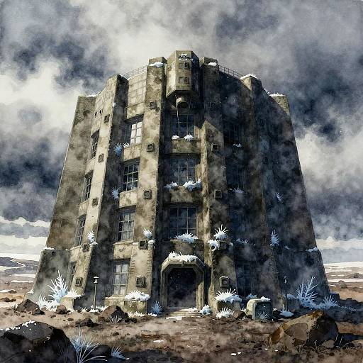 Brutalist Military Bunker in Iceland