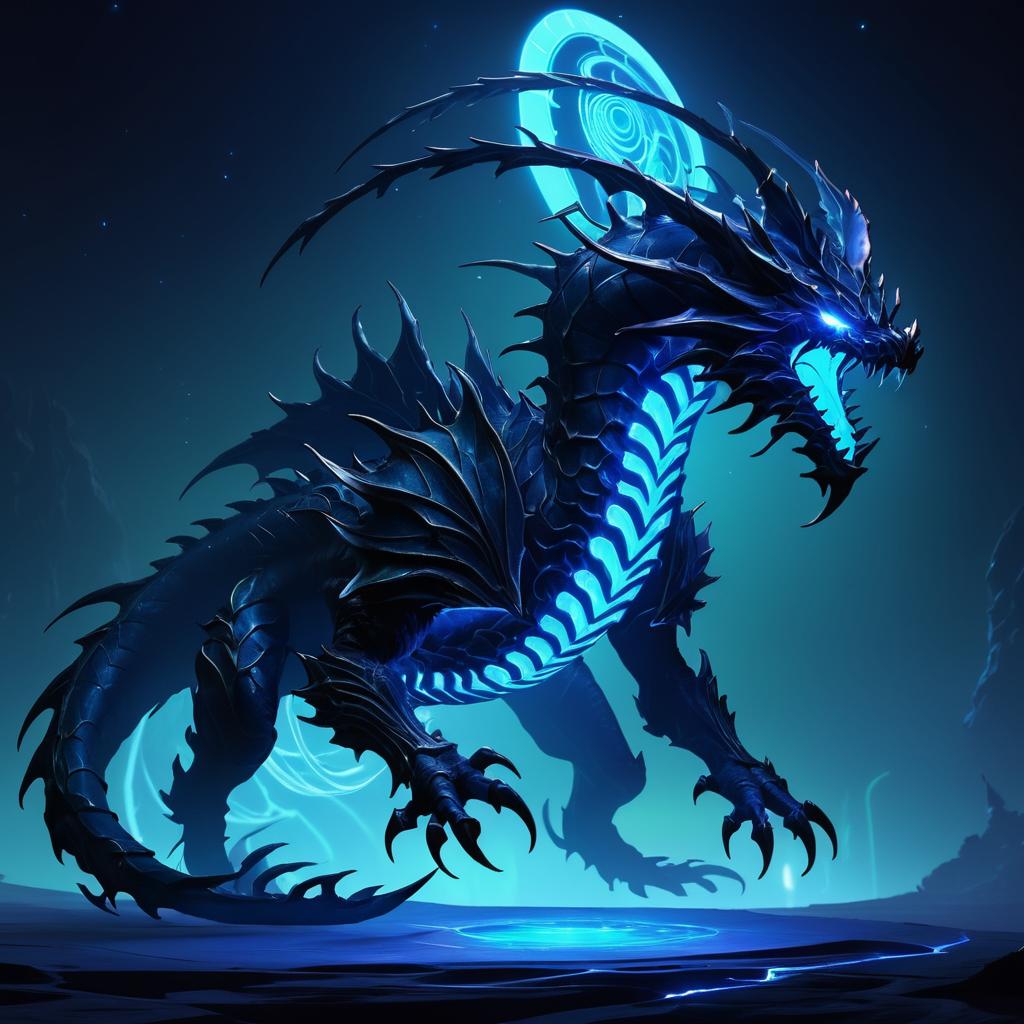 Concept Art for Shadow Wyrm Creature