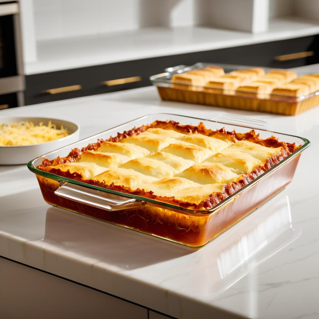 Delicious Traditional Italian Lasagna Display