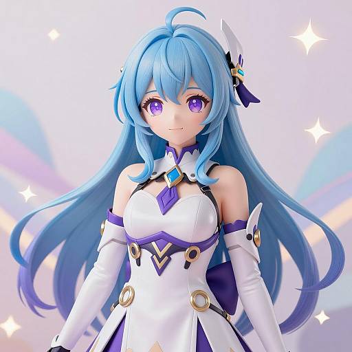 Futuristic Anime Illustration of Hacka Doll 3