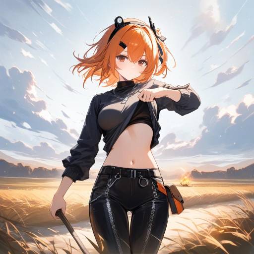 Modern Cowgirl in Urban Farm Setting