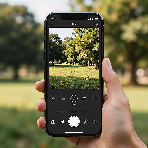 Futuristic AI Photo Editing in Nature