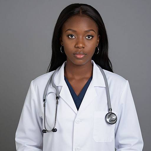 Realistic Youth Doctor Portrait