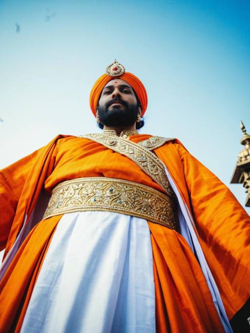 Dramatic Shivaji Maharaj Cosplay Shot