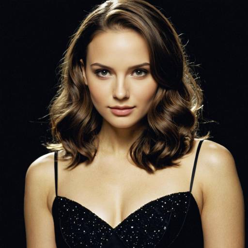 Portrait of Woman in Black Dress