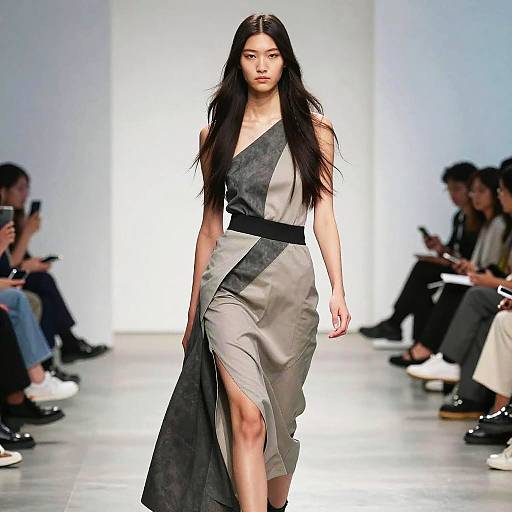 Runway Model with Avant-Garde Style