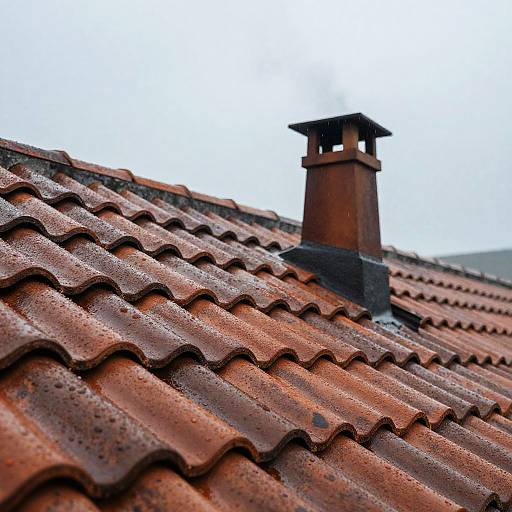 Rainy Day Walmach Roof Close-Up
