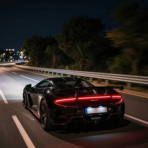 Photorealistic Night Road Racing