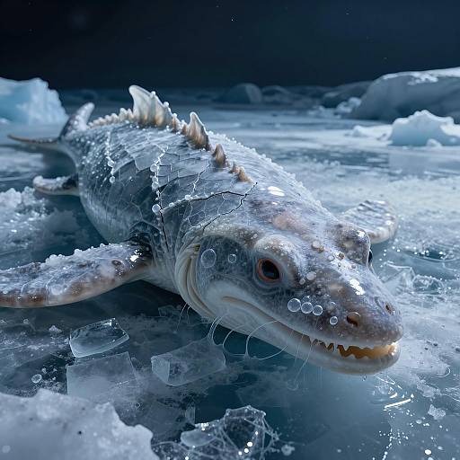 Leviathan of Europa's Ice Cavern