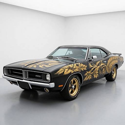 1969 Dodge Charger in Black Gold
