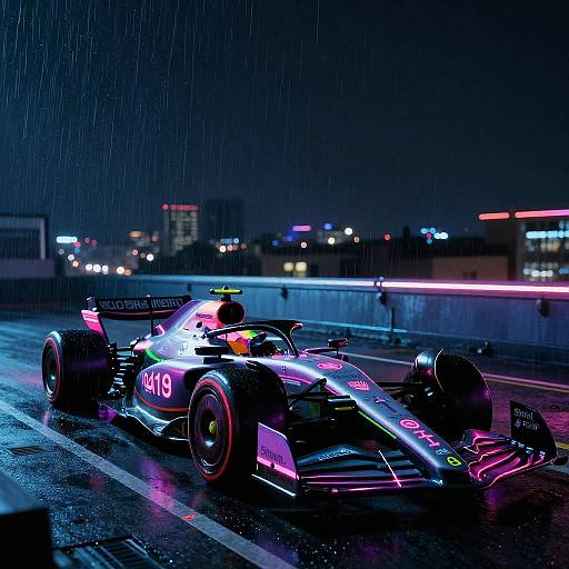 Neon Noir Sci-Fi Formula 1
