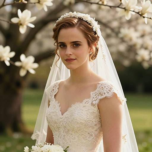 Emma Watson Classic Bridal Portrait