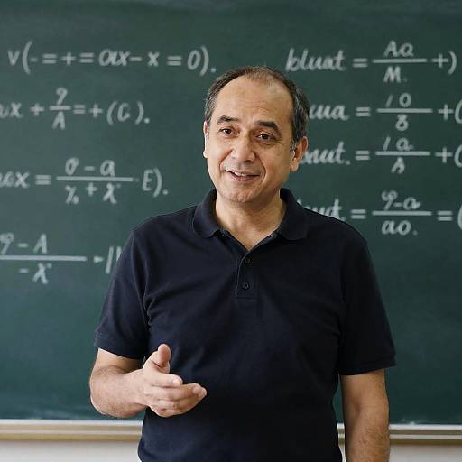 Mathematics Teacher in Classroom Setting