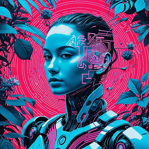 Fragmented Robot in Cyber Garden