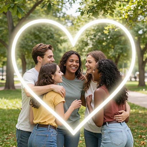 Glowing Heart Aura of Affection