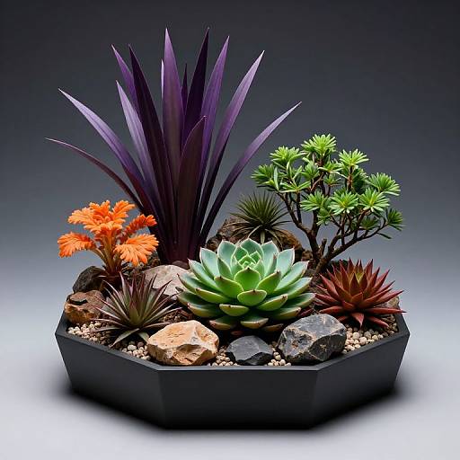 Geometric Tech Growth Garden