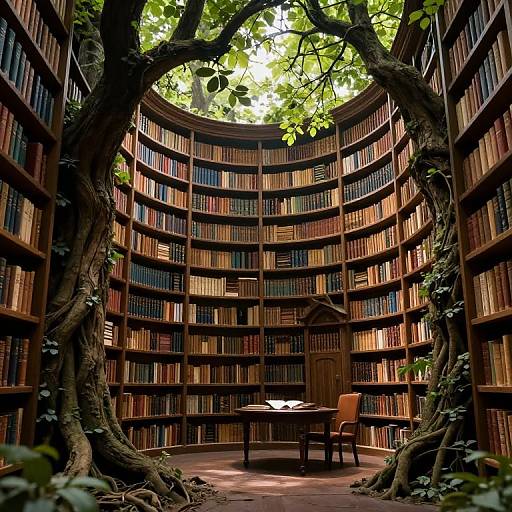 Enchanted Forest Library Ambiance