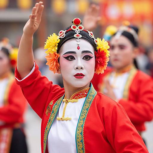 Traditional Dance Festival Close-Up