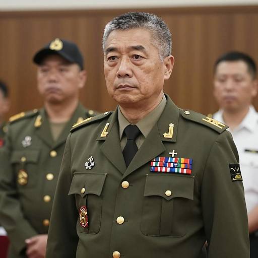 Distinguished Military Figure in Uniform