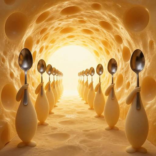 March of Spoon-Headed Figures