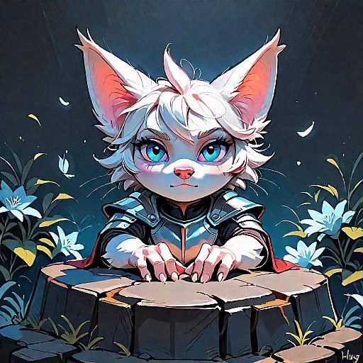 Armored Male Yordle in Frozen Tundra