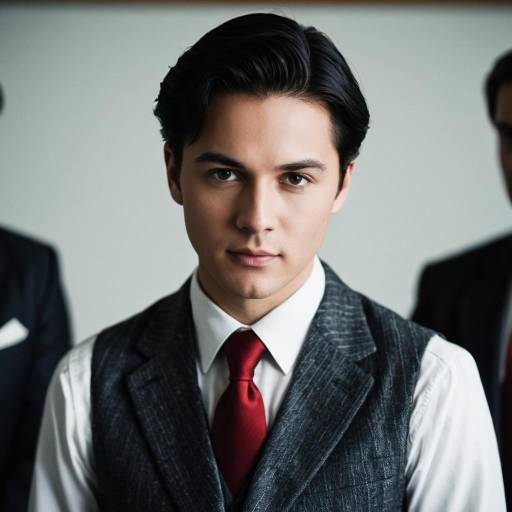 Young Man in Formal Gatsby-Inspired Suit