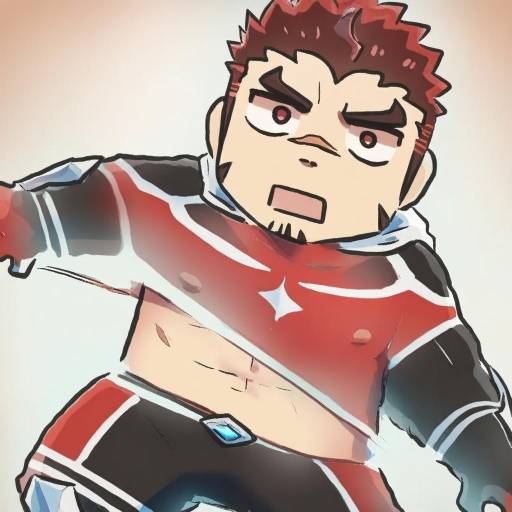 Illustration of Akashi (live a hero), live a hero in the style of Xinzoruo