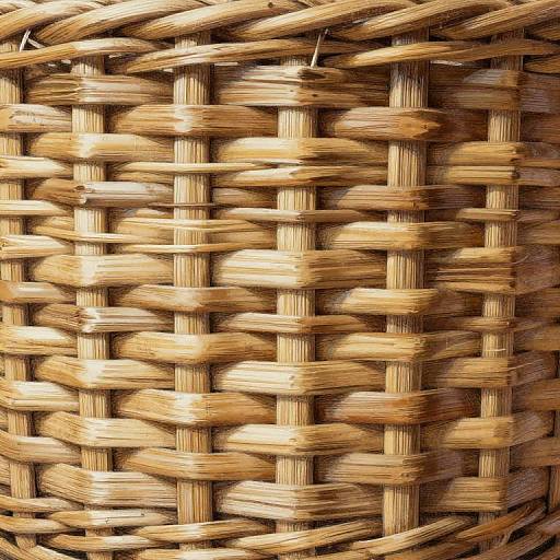 Intricate Basket Weave Texture Art