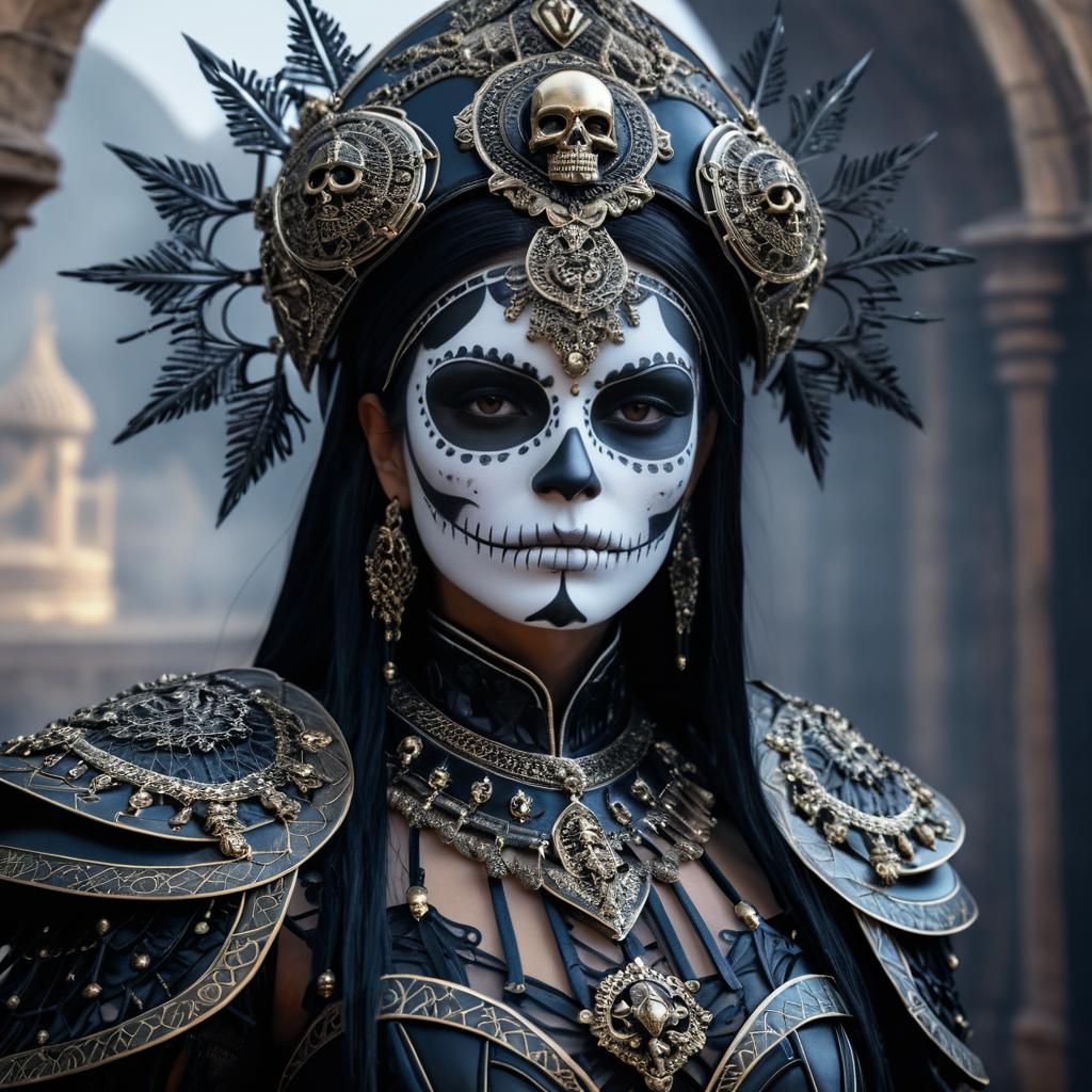 Breathtaking Portrait of a Female Necromancer