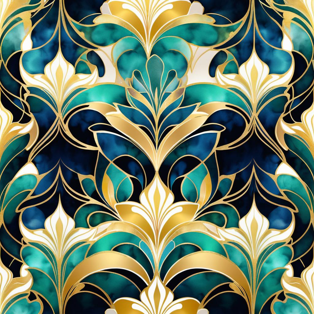 Elegant Art Deco Ketamine Abstract Background