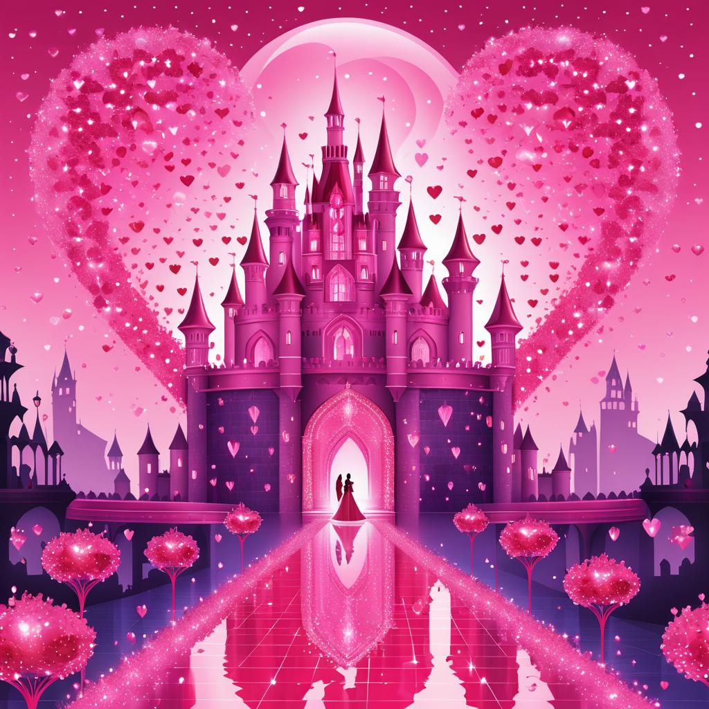 Romantic Crystal Castle Fantasy Art