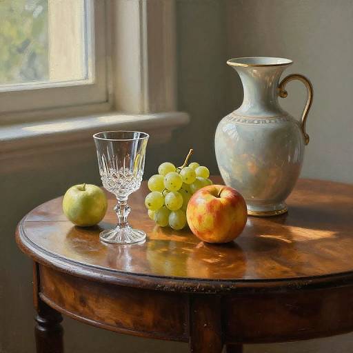 Realistic Vintage Still Life Painting