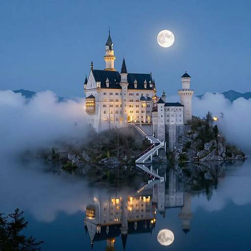 Majestic Castle on Cloud Island