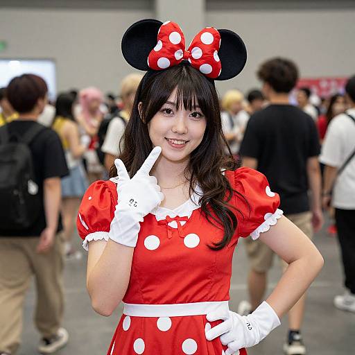 Classic Minnie Mouse Cosplay Charm