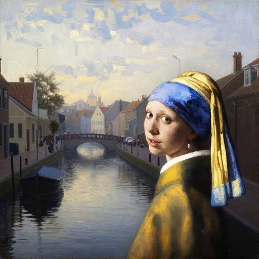 Vermeer-Inspired Dawn Canal Street