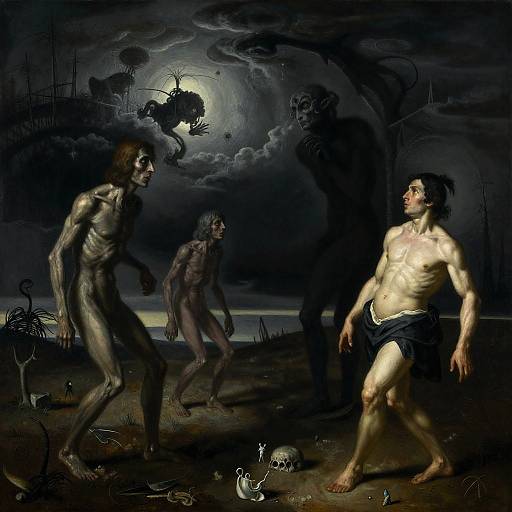 Dark Surreal Nightmare Landscape