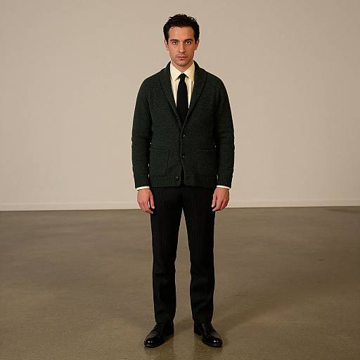 Confident Man in Stylish Minimalist Interior