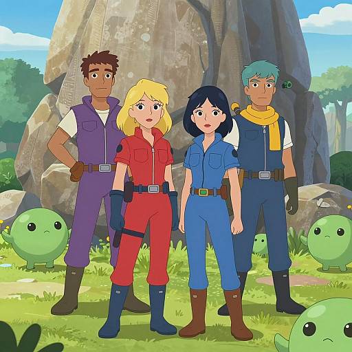 Adventurers and Aliens: A Cartoon Encounter