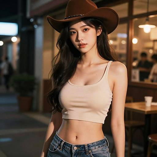 Stunning Nighttime Portrait of a Girl