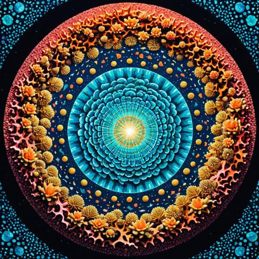 Colorful Cosmic Coral Reef Mandala Colorful Cosmic Coral Reef Mandala