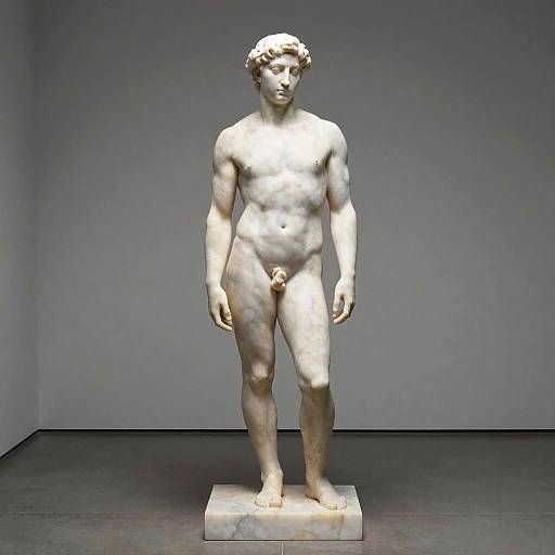 Minimalist Marble Sculpture of Ryan Renholds