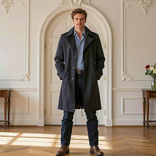 Stylish Man in Pulp Fiction Costume