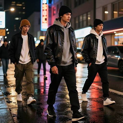 Neon Urban Street Fashion Photography