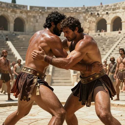 Epic Ancient Greek Pancration Duel