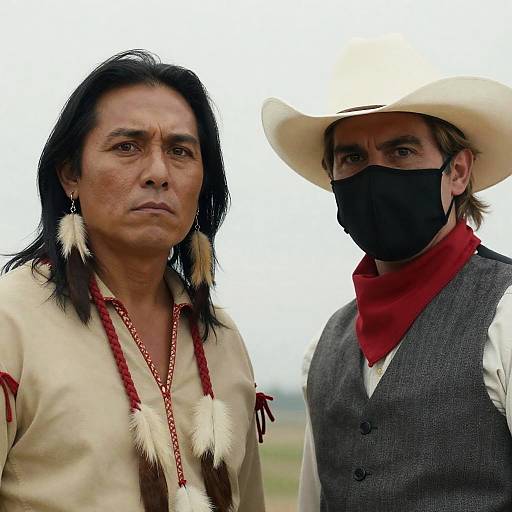 Dynamic Duo: Cultural Fashion Contrast